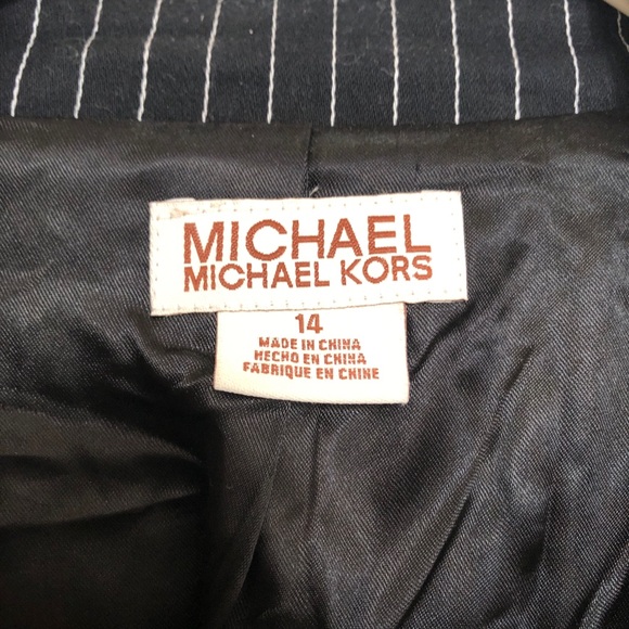 Micheal Kors Striped Black and White Jacket Womens Size 14 - Picture 5 of 7